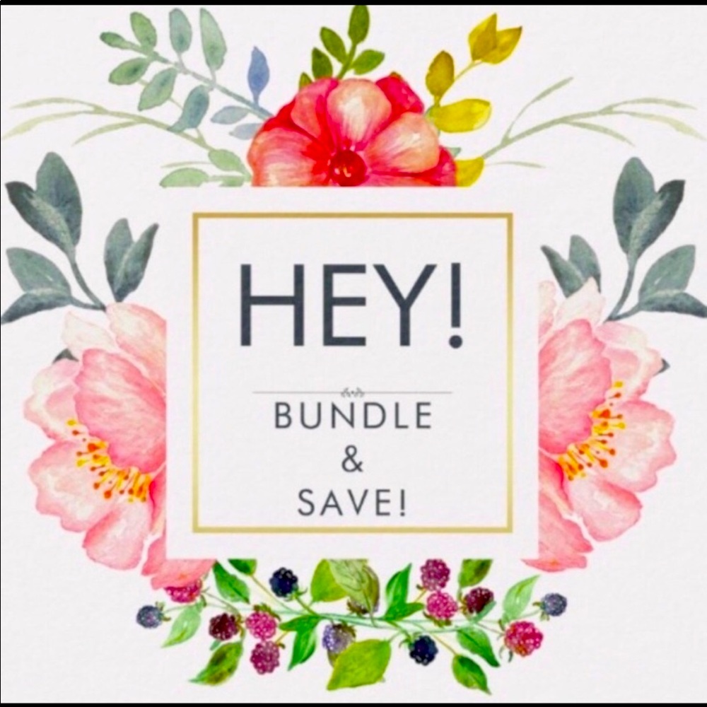Bundle any 3 items for 20% off today!!!